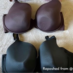 2 - 42 G Bra Lane Bryant Lightly Lined Full Coverage (Brown and Black)